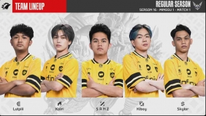 Skylar ONIC MPL ID Season 16 saat debut lawan Dewa United