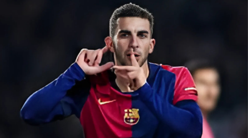 Pemain Barcelona merayakan gol ke gawang Getafe di laga La Liga hari ini, menegaskan dominasi Blaugrana