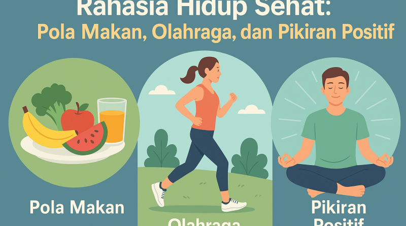 Orang berlari di taman sebagai bentuk olahraga rutin.
