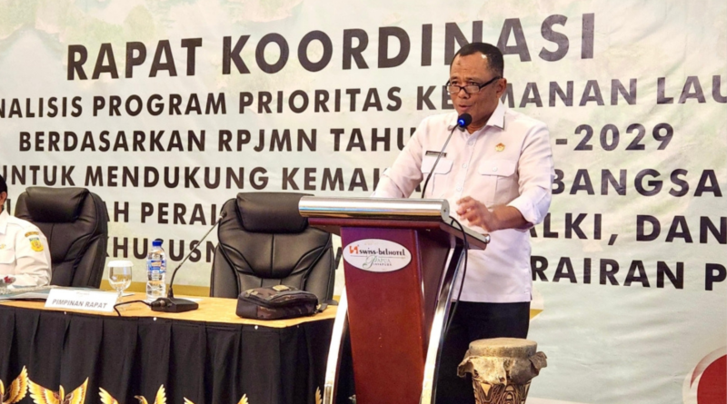 Rapat koordinasi Kemenko Polkam membahas penguatan keamanan laut Papua dalam mendukung RPJMN 2025–2029